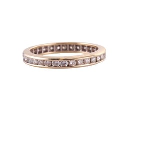 18k Gold Diamond Eternity Wedding Band Ring