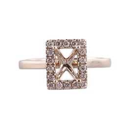 14k Gold Diamond Engagement Ring Setting