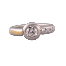 Platinum Gold Diamond Ring