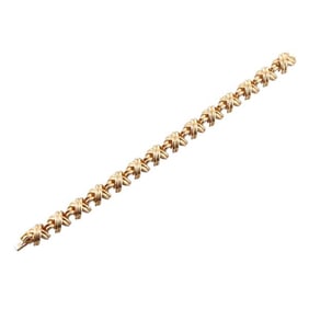 Tiffany & Co 18k Yellow Gold X Link Bracelet