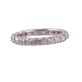 Platinum Diamond Eternity Band Ring