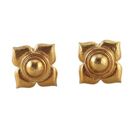 Elizabeth Locke 18k Yellow Gold Earrings