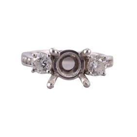 Platinum Diamond Engagement Ring Setting