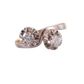18k Gold Platinum Diamond Ring
