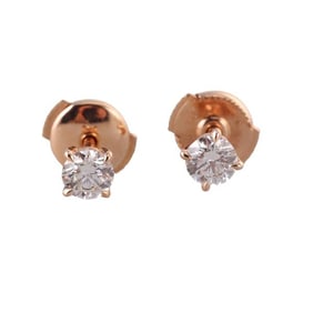 Mouawad 18k Gold Diamond Stud Earrings