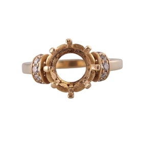 18k Gold Diamond Ring Mounting