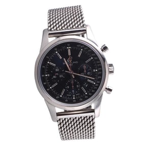 Breitling Transocean Chronograph Steel Automatic Watch AB015212