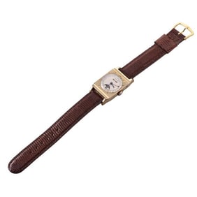 1940s LeCoultre Moonphase Calendar Gold Filled Watch