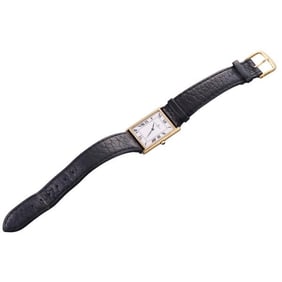 Baume & Mercier 14k Gold Tank Watch 97256