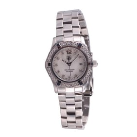 Tag Heuer Aqua Racer MOP Diamond Lady's Watch WAF1416