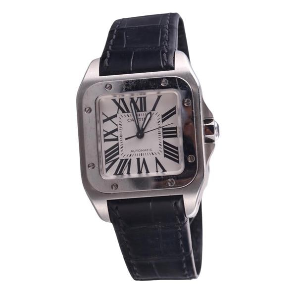 Cartier Santos 100 Stainless Steel Automatic Watch W20106X8 (1 of 4)