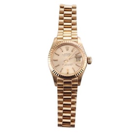 Rolex Datejust 18k Gold Lady's Watch 6917