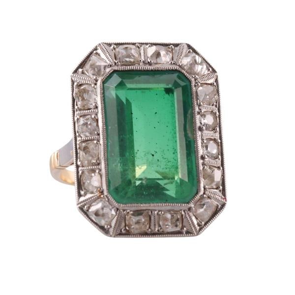 18k Gold Platinum Diamond Ring (1 of 5)