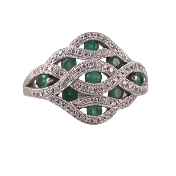 14k Gold Diamond Emerald Ring (1 of 3)