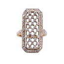 14k Gold Platinum Diamond Ring