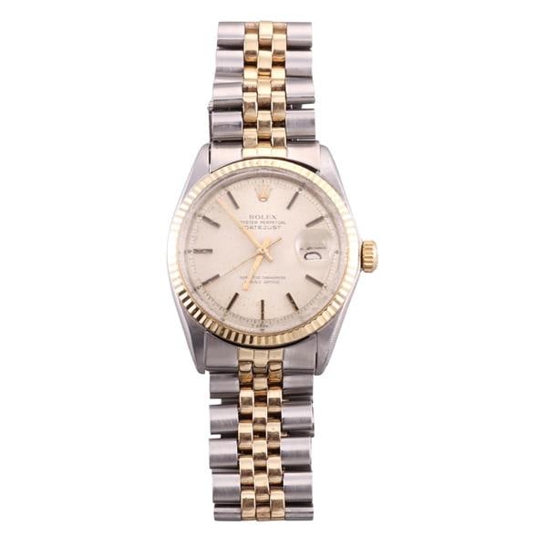 Rolex Datejust 18k Gold Steel Men's Watch 1601 (1 of 5)
