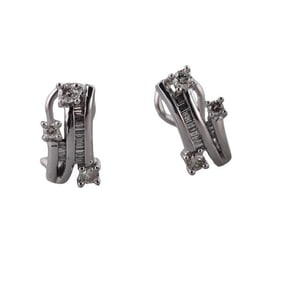 14k Gold Diamond Earrings