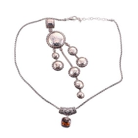 John Hardy Silver Pendant Necklace Lot
