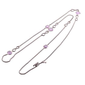 David Yurman Confetti Silver Quartz Chain Necklace