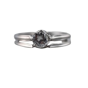 Orange Blossom 18k Gold Diamond Engagement Ring