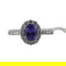 Kallati Diamond Tanzanite Gold Cluster Ring