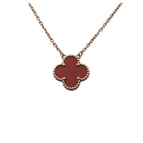 Van Cleef & Arpels Vintage Alhambra Carnelian Necklace