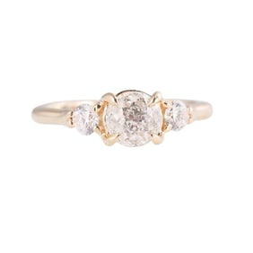 14k Gold Crown of Light Diamond Engagement Ring