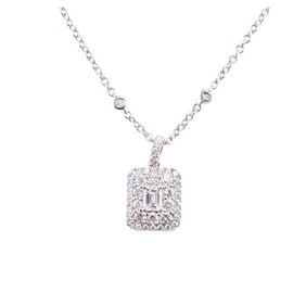 14k Gold Diamond Pendant Necklace
