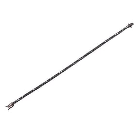 18k Gold Black Diamond Tennis Bracelet