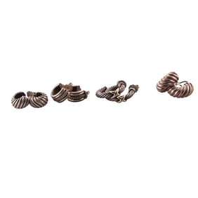 David Yurman 18k 14k Gold Silver Earrings Lot of 4 Pairs