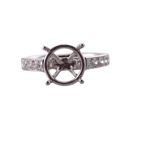 18k Gold Diamond Engagement Ring Setting