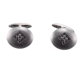 14k Gold Diamond Cufflinks