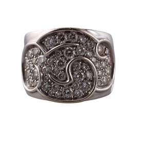 Marina B Onda 18k White Gold Diamond Ring