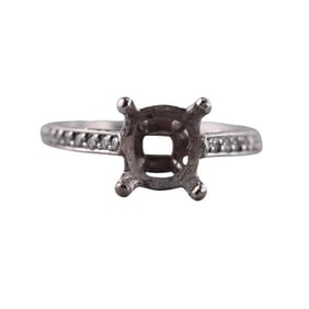 18k Gold Diamond Engagement Ring Setting