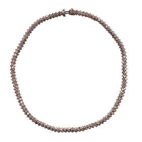 14k Yellow Gold Diamond Necklace