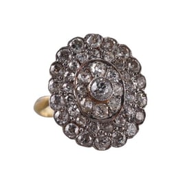 18k Gold Platinum Diamond Ring
