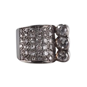 Retro 18k Gold Diamond Ring