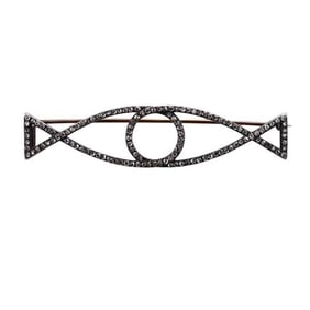 Cartier Paris Antique 18k Gold Silver Diamond Brooch