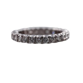 Platinum Diamond Eternity Wedding Band Ring