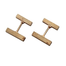 Tiffany & Co 14k Gold Bar Cufflinks