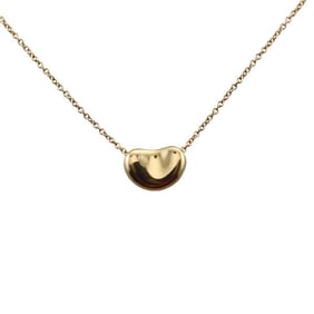 Tiffany & Co Peretti 18k Gold Bean Pendant Necklace