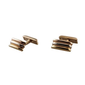 Cartier Trinity 18k Tri Color Gold Cufflinks