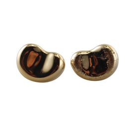Tiffany & Co Peretti 18k Gold Bead Stud Earrings