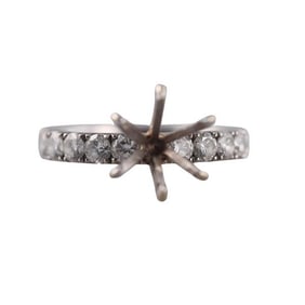 18k Gold Diamond Engagement Ring Setting