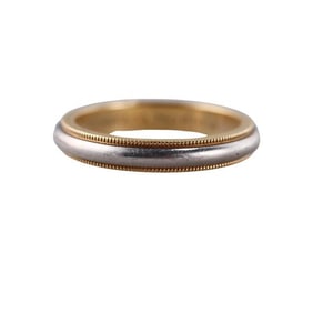 Tiffany & Co Gold Platinum Weeding Band Ring