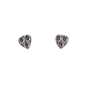 Cartier 18k Gold Diamond Heart Stud Earrings
