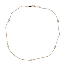 Tiffany & Co Peretti Diamonds By the Yard 18k Gold Diamond Necklace