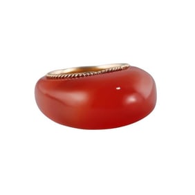 14k Gold Carnelian Ring