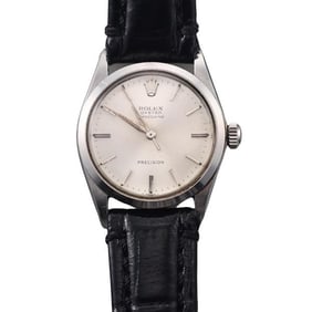 Rolex Oyster Precision Steel 1950s Watch 6430