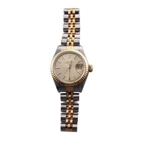 Rolex Datejust 18k Gold Steel Lady's Watch 69173